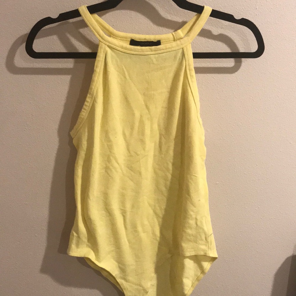 Yellow bodysuit